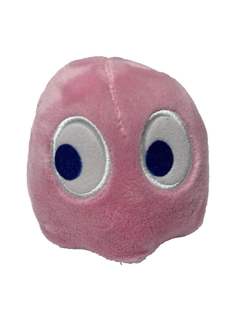 Ms. Pac-Man Pinky Pink Plush Stuffed Girls Gaming Teddy Bear, Small Gift, GUC